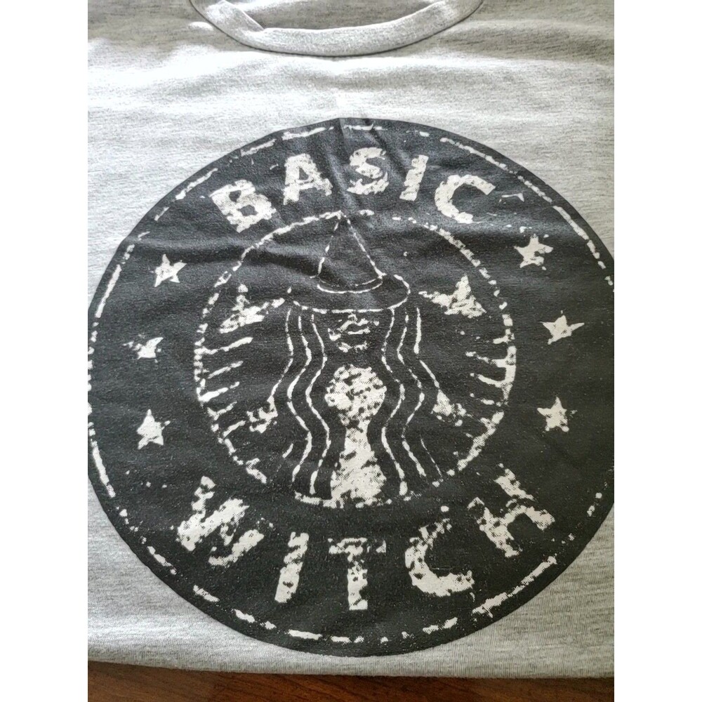 Women's Grey Basic Witch Crew Neck Short Sleeve T Shirt Size 4XL - Picture 7 of 12